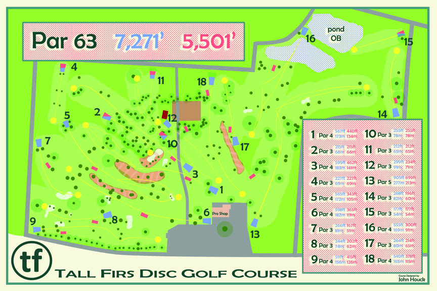 Tall Firs Disc Golf Course Professional Disc Golf Association